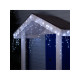 Гирлянда «Бахрома» 4×0.6 м, IP44, прозрачная нить, 180 LED, свечение белое, мерцание белым, 220 В