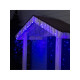 Гирлянда «Бахрома» 3×0.6 м, IP44, УМС, тёмная нить, 160 LED, свечение синее, 220 В