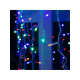 Гирлянда «Бахрома» 3×0.9 м, IP44, УМС, белая нить, 232 LED, свечение мульти, 220 В