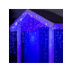 Гирлянда «Бахрома» 3×0.9 м, IP44, УМС, белая нить, 232 LED, свечение синее, 220 В