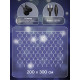 Гирлянда «Сеть» 2×3 м, IP44, УМС, тёмная нить, 384 LED, свечение белое, 220 В
