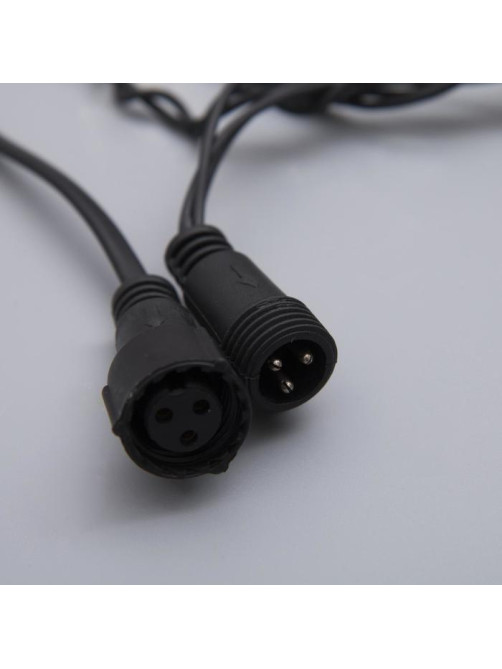 Гирлянда «Бахрома» 3×0.6 м, IP44, УМС, тёмная нить, 160 LED, свечение красное, 220 В