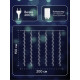 Гирлянда «Водопад» 2×1.5 м, IP44, прозрачная нить, 400 LED, свечение мульти, 8 комбинаций режимов, 220 В