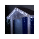 Гирлянда «Бахрома» 3×0.6 м, IP44, УМС, прозрачная нить, 160 LED, свечение белое, 220 В