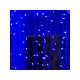 Гирлянда «Бахрома» 3×0.9 м, IP44, УМС, прозрачная нить, 232 LED, свечение синее, 220 В