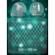 Гирлянда «Сеть» 2×3 м, IP44, УМС, прозрачная нить, 384 LED, свечение мульти, 220 В