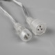 Гирлянда «Бахрома» 3×0.6 м, IP44, УМС, прозрачная нить, 160 LED, свечение тёплое белое, мерцание белым, 220 В