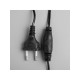 Гирлянда «Нить» 20 м с насадками «Шарики 1.5 см», IP44, тёмная нить, 200 LED, свечение бело-синее, мигание, 220 В