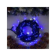 Гирлянда «Нить» 10 м, IP44, УМС, тёмная нить, 100 LED, свечение синее, мерцание белым, 220 В