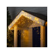Гирлянда «Бахрома» 3×0.6 м, IP44, УМС, прозрачная нить, 160 SMD-LED, свечение тёплое белое, 220 В
