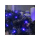 Гирлянда «Нить» 10 м, IP44, УМС, тёмная нить, 72 SMD-LED, свечение синее, 220 В