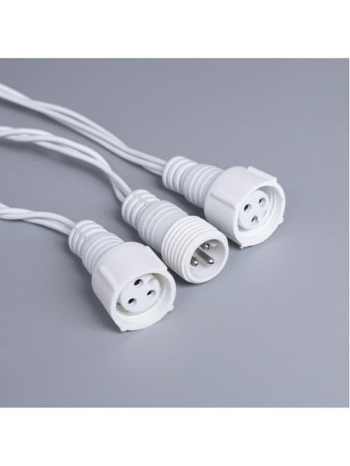 Гирлянда «Нить» 10 м, IP44, УМС, белая нить, 100 LED, свечение белое, 220 В