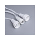 Гирлянда «Нить» 10 м, IP44, УМС, белая нить, 100 LED, свечение белое, 220 В