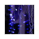 Гирлянда «Бахрома» 4×0.6 м, IP44, белая нить, 180 LED, свечение синее, мерцание белым, 220 В