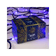 Гирлянда «Нить» 10 м, IP44, УМС, тёмная нить, 100 LED, свечение синее, 220 В