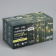 Гирлянда «Бахрома» 3×0.6 м, IP44, УМС, прозрачная нить, 160 LED, свечение тёплое белое, мерцание белым, 220 В