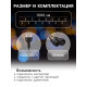 Гирлянда «Нить» 10 м, IP44, УМС, тёмная нить, 72 SMD-LED, свечение белое, 220 В
