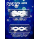 Гирлянда «Бахрома» 4×0.6 м, IP44, белая нить, 180 LED, свечение синее, мерцание белым, 220 В