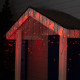 Гирлянда «Бахрома» 3×0.6 м, IP44, УМС, тёмная нить, 160 LED, свечение красное, 220 В