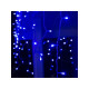 Гирлянда «Бахрома» 3×0.6 м, IP44, УМС, прозрачная нить, 160 LED, свечение синее, 220 В