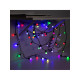 Гирлянда «Нить» 10 м с насадками «Шарики 1.5 см», IP44, тёмная нить, 100 LED, свечение мульти (RG/RB), мигание, 220 В