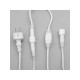 Гирлянда «Бахрома» 3×0.6 м, IP44, УМС, белая нить, 160 SMD-LED, свечение синее, 220 В