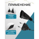 Удлинитель для комнатных гирлянд, 5 м, тёмная нить, УМС-вилка