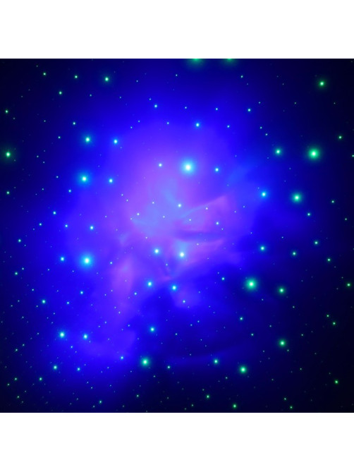 Световой прибор «Космонавт со звездой» 13 см, свечение RGB, пульт ДУ, 5 В, чёрный