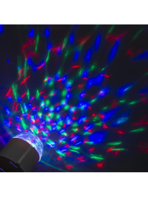 Световой прибор «Хрустальный шар» 7.5 см, свечение RGB, 220 В, белый