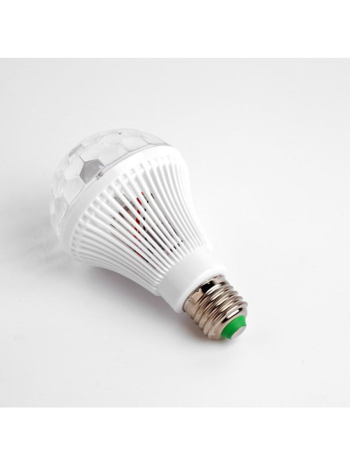 Световой прибор «Мини диско-шар» 8 см, Е27, свечение RGB