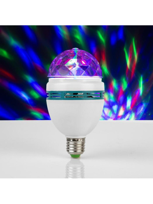 Лампа «Диско-шар», 8 см, Е27, свечение RGB