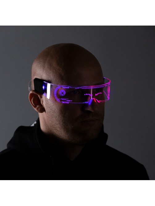 Светодиодные очки для вечеринки, батарейки CR2032×2, свечение мульти (RGB)