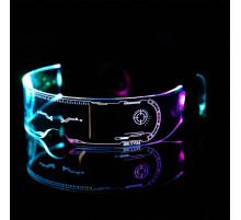 Светодиодные очки для вечеринки, батарейки CR2032×2, свечение мульти (RGB)