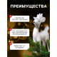 Светодиодная фигура «Олень» 16×30×9 см, флок, от батареек, свечение тёплое белое