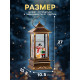 Светодиодная фигура «Девочка и снеговик» 10.5×27×10.5 см, пластик, от батареек ААх3, USB, свечение тёплое белое