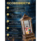 Светодиодная фигура «Девочка и снеговик» 10.5×27×10.5 см, пластик, от батареек ААх3, USB, свечение тёплое белое