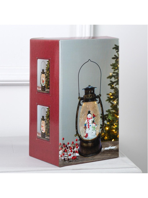 Светодиодная фигура «Два снеговика» 14×23.5×11 см, пластик, от батареек ААх3, USB, свечение тёплое белое