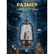 Светодиодная фигура «Фонарь с детьми и снеговиком» 15×30×12.5 см, пластик, от батареек ААх3, USB, свечение тёплое белое