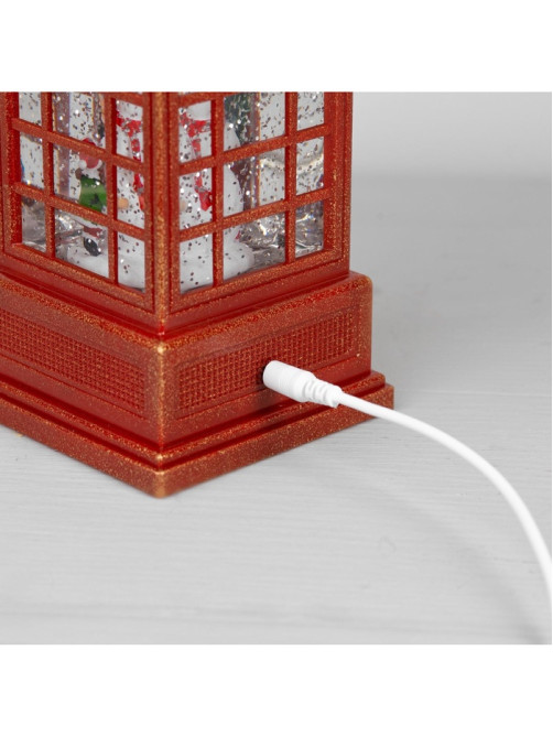 Светодиодная фигура «Дед Мороз и олень» 9×20×8 см, пластик, от батареек ААх3, USB, свечение тёплое белое