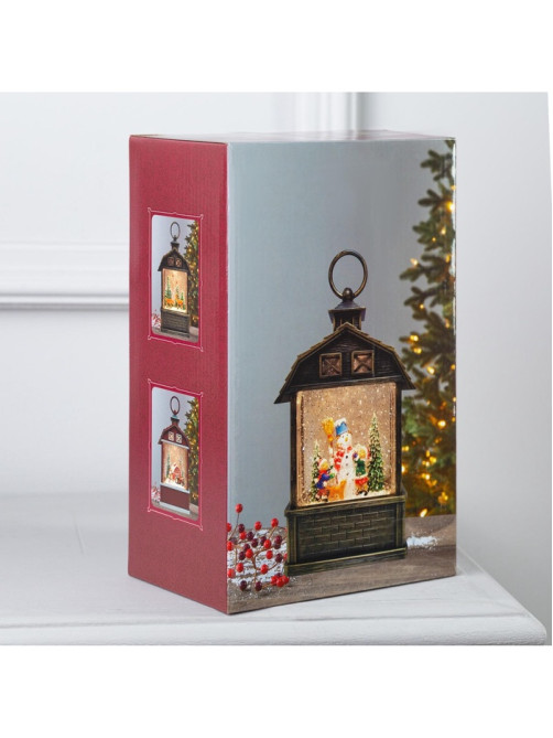 Светодиодная фигура «Олени в лесу» 14×24×8 см, пластик, от батареек ААх3, USB, свечение тёплое белое