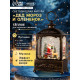 Светодиодная фигура «Дед Мороз и оленёнок» 14.5×22×8 см, металл, от батареек ААх3, USB, свечение тёплое белое