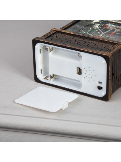 Светодиодная фигура «Олени в лесу» 14×24×8 см, пластик, от батареек ААх3, USB, свечение тёплое белое