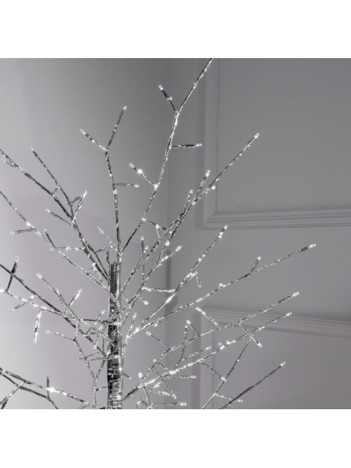 Светодиодное дерево «Серебристое» 1.5 м, 150 LED, постоянное свечение, 220 В, свечение белое