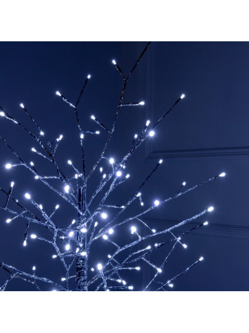 Светодиодное дерево «Серебристое» 1.5 м, 150 LED, постоянное свечение, 220 В, свечение белое