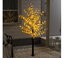 Светодиодное дерево «Клён осенний» 1.6 м, 160 LED, постоянное свечение, 220 В, свечение тёплое белое