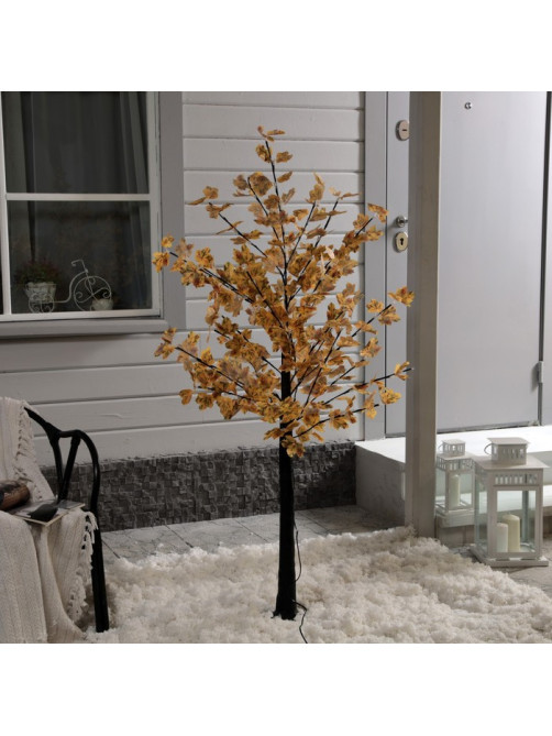 Светодиодное дерево «Клён осенний» 1.6 м, 160 LED, постоянное свечение, 220 В, свечение тёплое белое