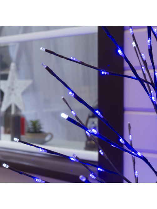 Светодиодное дерево 1.5 м, 224 LED, мерцание, 220 В, свечение синее