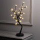Светодиодный куст «Цветы» 45 см, 24 LED, постоянное свечение, от батареек AAx3, USB, свечение тёплое белое