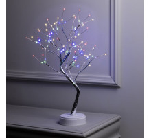 Светодиодный куст «Ива» 45 см, 108 LED, постоянное свечение, от батареек AAx3, USB, свечение мульти