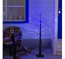 Светодиодное дерево 1.5 м, 224 LED, мерцание, 220 В, свечение синее